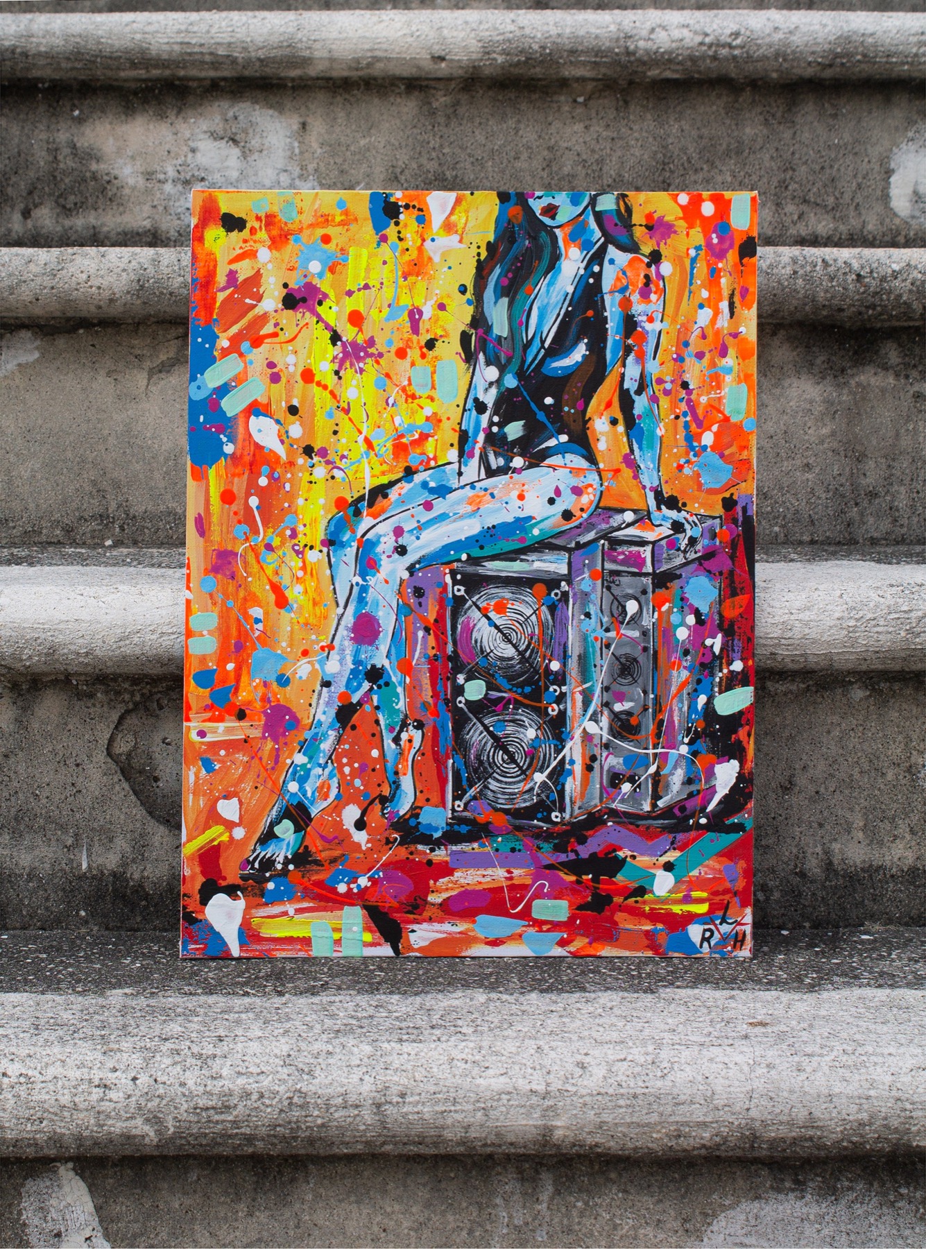 Lady Redhorn Bitcoin Acrylic