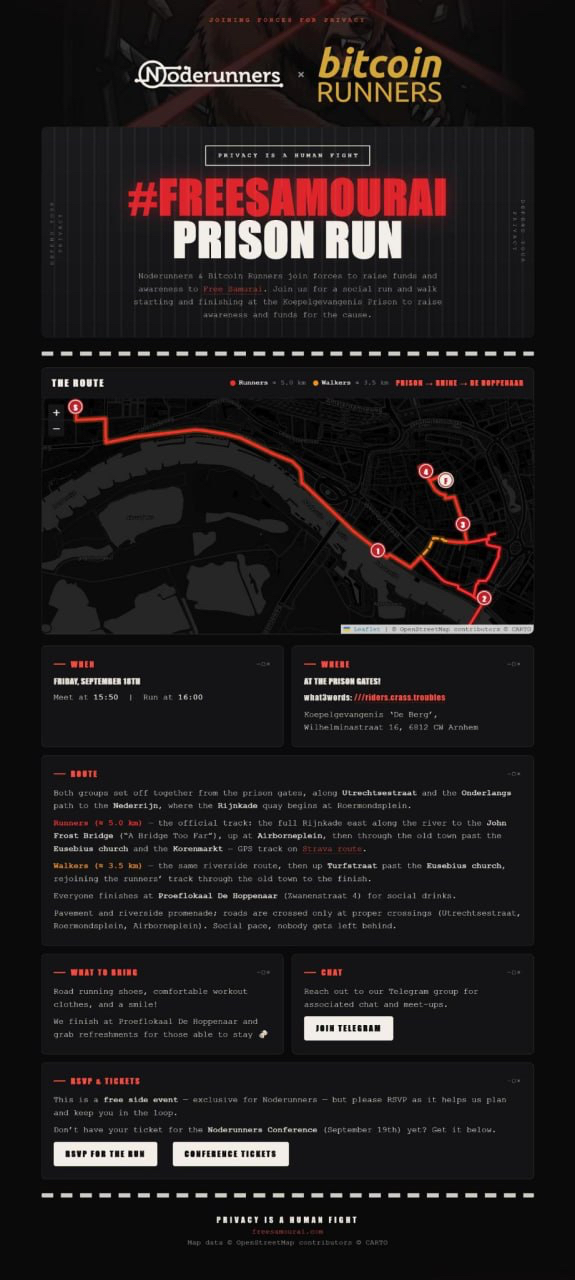 Freedom Run and Walk side event