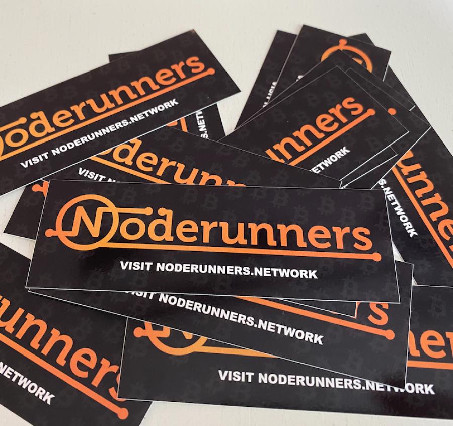 15x Noderunners Sticker