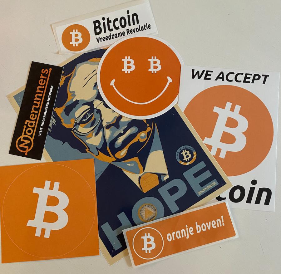 Small Bitcoin Sticker Set